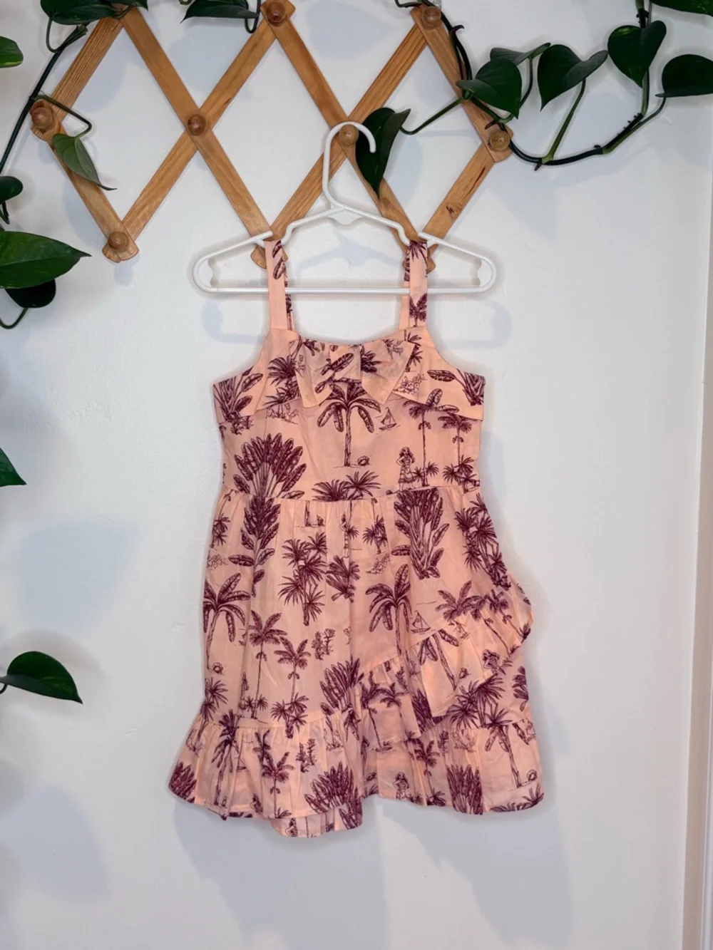 JANIE AND JACK Disney Moana Palm Toile Dress
